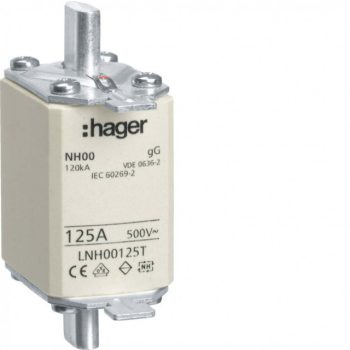 Hager LNH00125T NH 00 KTF/gG 125A 500V késes biztosító