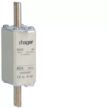 Hager LNH0040T NH 0 KTF/gG 40A 500V késes biztosító