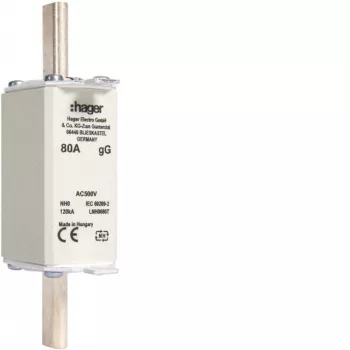 Hager LNH0080T NH 0 KTF/gG 80A 500V késes biztosító
