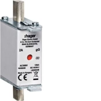 Hager LNH0100M NH 000 KTF/gG 100A 500V késes biztosító