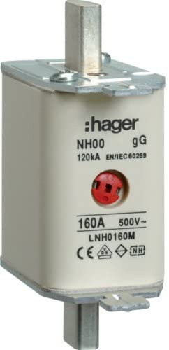 Hager LNH0160M NH 0 KTF/gG 160A 500V késes biztosító