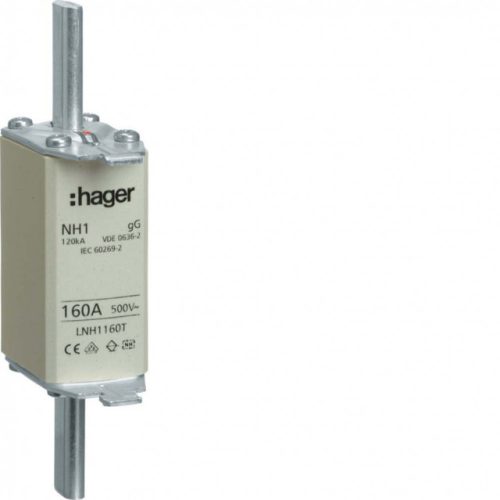 Hager LNH1160T NH 1C KTF/gG 160A 500V késes biztosító