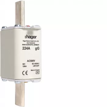 Hager LNH1224T NH 1 KTF/gG 224A 500V késes biztosító