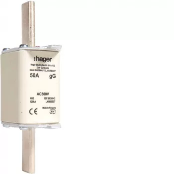 Hager LNH2050T NH 2C KTF/gG 50A 500V késes biztosító