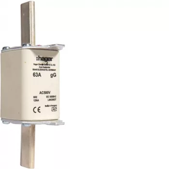 Hager LNH2063T NH 2C KTF/gG 63A 500V késes biztosító