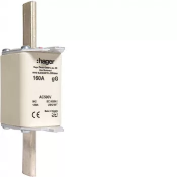 Hager LNH2160T NH 2C KTF/gG 160A 500V késes biztosító