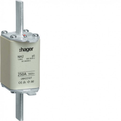Hager LNH2250T NH 2C KTF/gG 250A 500V késes biztosító