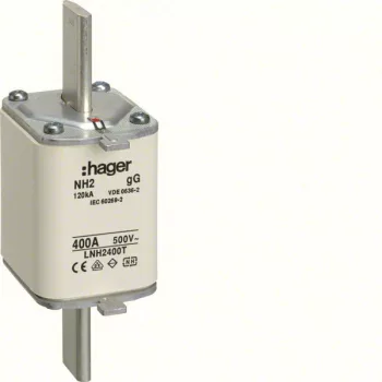 Hager LNH2400T NH 2 KTF/gG 400A 500V késes biztosító
