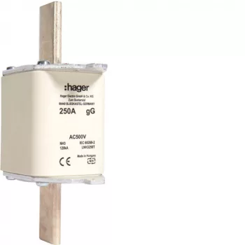 Hager LNH3250T NH 3C KTF/gG 250A 500V késes biztosító