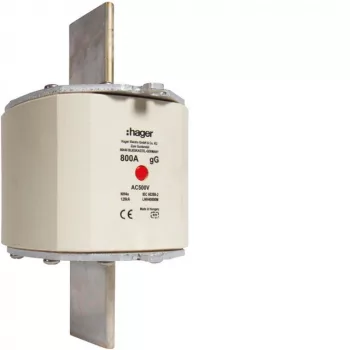 Hager LNH40800M NH4a gG 500V 800A késes biztosító