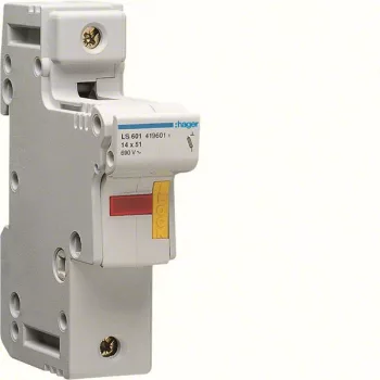   Hager LS601 Biztosítós szakaszoló, L51, 1P, 14x51mm, 50A, 1,5M