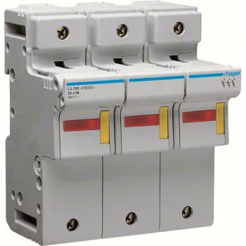   Hager LS703 Biztosítós szakaszoló, L58, 3P, 22x58mm, 125A, 6M