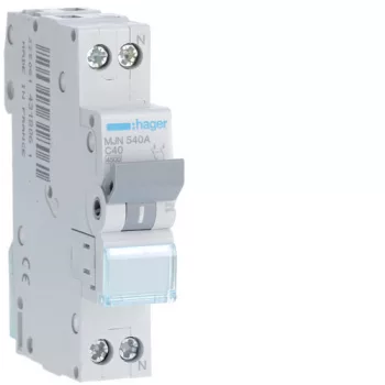 Hager MJN540A Kismegszakító 1P+N, C-40A, 4,5kA, 1M