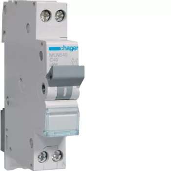 Hager MLN540A Kismegszakító 1P+N, C-40A, 6kA, 1M
