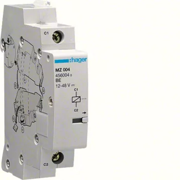   Hager MZ204, Munkaáramú kioldó segédérintkező, 24..48 V (AC),12..48 V (DC) MZ (Hager MZ204)