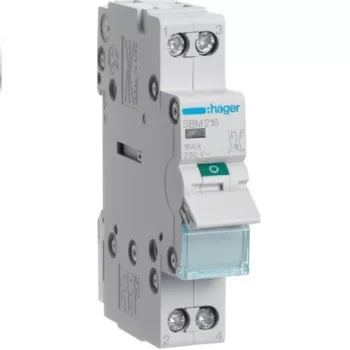   Hager SBM216, moduláris terheléskapcsoló jelzőlámpával 1P 16A 230 V (Hager SBM216)