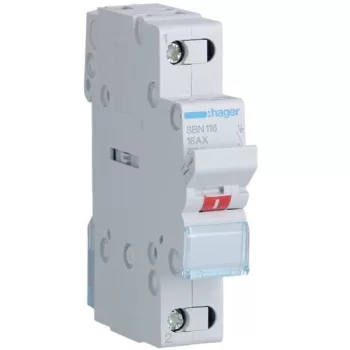   Hager SBN116, moduláris terheléskapcsoló 1P 16A 230 V (Hager SBN116)