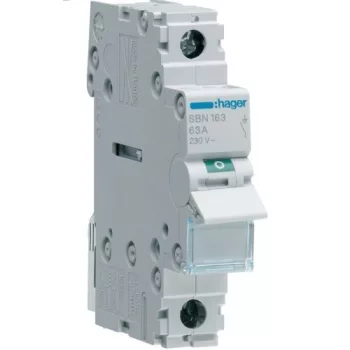   Hager SBN163, moduláris terheléskapcsoló 1P 63A 230 V (Hager SBN163)