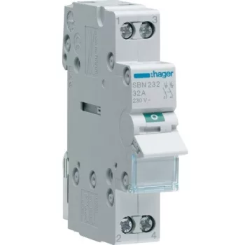   Hager SBN232, moduláris terheléskapcsoló 2P 32A 230 V (Hager SBN232)