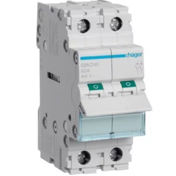   Hager SBN240, moduláris terheléskapcsoló 2P 40A 400 V (Hager SBN240)