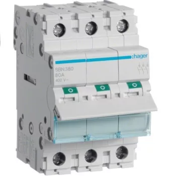   Hager SBN380, moduláris terheléskapcsoló 3P 80A 400 V (Hager SBN380)