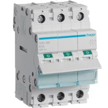   Hager SBN390, moduláris terheléskapcsoló 3P 100A 400 V (Hager SBN390)