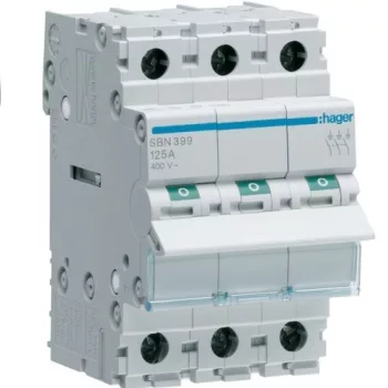   Hager SBN399, moduláris terheléskapcsoló 3P 125A 400 V (Hager SBN399)