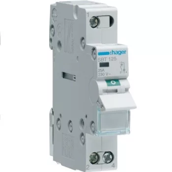   Hager SBT125, moduláris terheléskapcsoló jelzőlámpával 1P 25A 230 V (Hager SBT125)