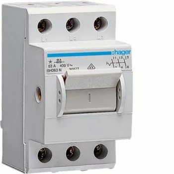 Hager SH363N Kompakt kikapcsoló, 3P, 63A, 2,5M