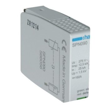   Hager SPN090, túlfeszültség levezető betét (SPN900, SPN900(R), SPN901, SPN901(R)-hez) B+C (T1+T2) fokozatú, 275V/12,5kA (Hager SPN090)