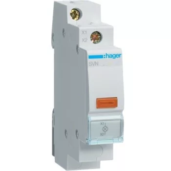   Hager SVN133, moduláris jelzőlámpa, 1db narancs leddel, 12..48V AC/DC (Hager SVN133)