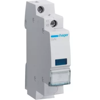   Hager SVN134, moduláris jelzőlámpa, 1db kék leddel, 12..48V AC/DC (Hager SVN134)