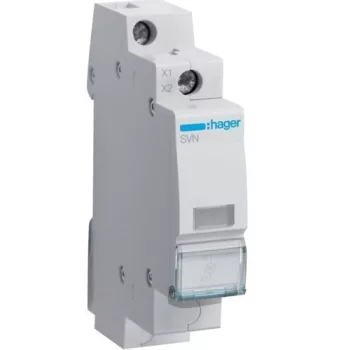   Hager SVN135, moduláris jelzőlámpa, 1db fehér leddel, 12..48V AC/DC (Hager SVN135)