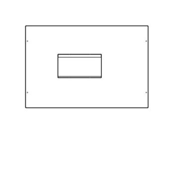   Hager Quadro+ UC055H h1000 kompakt megszakító beépítő készlet, 400mm magás, szerelőlappal, vízszintes beépítés, 900mm széles Quadro+ szekrényekhez, I. é.v. osztály, Quadro (Hager UC055H)