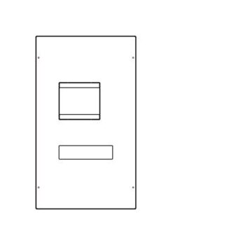   Hager Quadro UC146H h630 kompakt megszakító beépítő készlet, 600mm magás, kalapsínnel, függőleges beépítés áramvédő kapcsolóval, 900mm széles Quadro5 és Quadro+ szekrényekhez, I. é.v. osztály, Quadro (Hager UC146H)