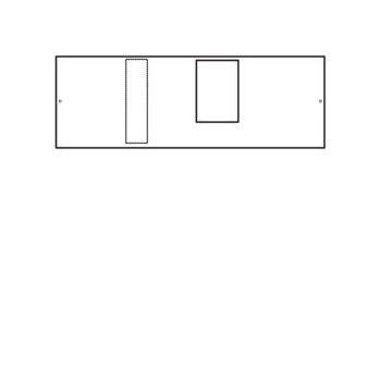   Hager Quadro UC147H h630 kompakt megszakító beépítő készlet, 200mm magás, kalapsínnel, vízszintes beépítés, 700mm széles Quadro5 és Quadro+ vagy 620mm széles Quadro4 szekrényekhez, I. é.v. osztály, Quadro (Hager UC147H)