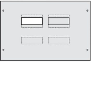   Hager Quadro UC323H x250 vagy h250 kompakt megszakító beépítő készlet, 400mm magás, kalapsínnel, függőleges beépítés áramvédő kapcsolóval, 700mm széles Quadro5 és Quadro+ vagy 620mm széles Quadro4 szekrényekhez, II. é.v. osztály