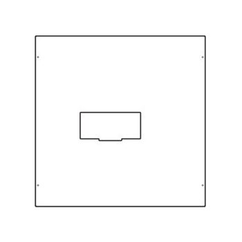   Hager Quadro+ UC361H h1600 kompakt megszakító beépítő készlet, 600mm magás, szerelőlappal, függőleges beépítés, 900mm széles Quadro+ szekrényekhez, II. é.v. osztály, Quadro (Hager UC361H)