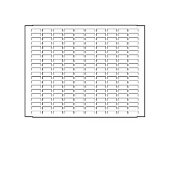   Hager UC960 Quadro állítható perforált szerelőlap 300x600mm