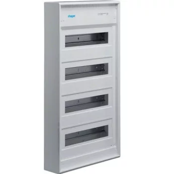   Hager Volta VA48B Műanyag kiselosztó 48 modul, 4 sor, ajtó nélkül, IP30, falon kívüli, Volta (Hager VA48B)