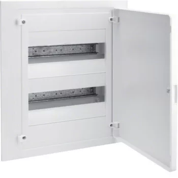   Hager Golf VF212PD Műanyag kiselosztó, 24 modul, 2 sor, teli ajtóval, IP40, süllyesztett, Golf (Hager VF212PD)