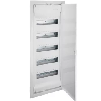   Hager Volta VH60NE Kiselosztó 60 modul, 5 sor, teli fém ajtós, műanyag váz, IP30, gipszkartonba süllyesztett, Volta (Hager VH60NE)