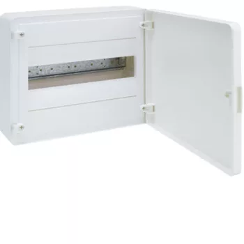   Hager Golf VS112PD Műanyag kiselosztó, 12 modul, 1 sor, teli ajtóval, IP40, falon kívüli, Golf (Hager VS112PD)