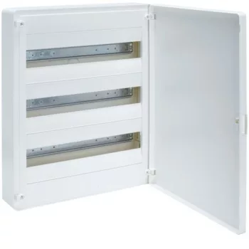   Hager Golf VS318PD Műanyag kiselosztó, 54 modul, 3 sor, teli ajtóval, IP40, falon kívüli, Golf (Hager VS318PD)