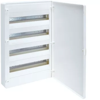   Hager Golf VS418PD Műanyag kiselosztó, 72 modul, 4 sor, teli ajtóval, IP40, falon kívüli, Golf (Hager VS418PD)