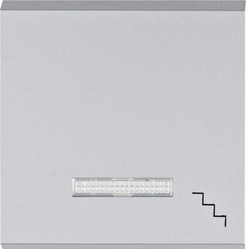 Hager Lumina WL6132 ezüst előlap lépcsőjellel jelzőfényes nyomogombokhoz