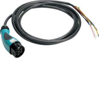   Hager XEV42051631 Fix töltőkábel Witty.Park töltőállomásokhoz, M3, T2, 16A, 3P, 5 méter
