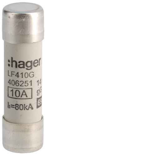 Hager lf410g Hengeres olvadóbiztosítóbetét, 14x51 mm, gG, 10 A 690 V