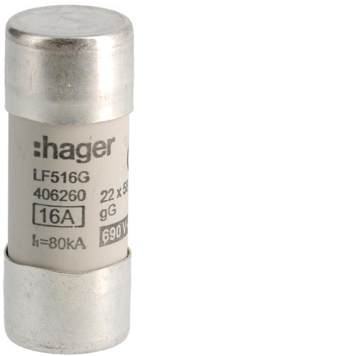 Hager lf516g Hengeres olvadóbiztosítóbetét, 22x58 mm, gG, 16 A 690 V