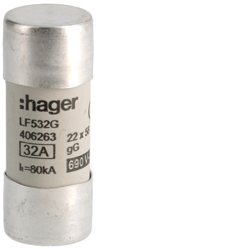 Hager lf532g Hengeres olvadóbiztosítóbetét, 22x58 mm, gG, 32 A 690 V